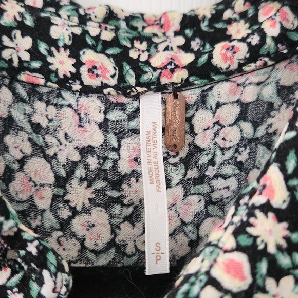 Free People Floral Maxi Dress - Black and White - Picture 5 of 10